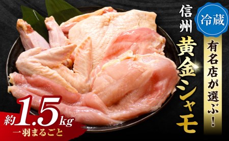 【朝びき！】信州黄金シャモ1羽まるごとセット　地鶏