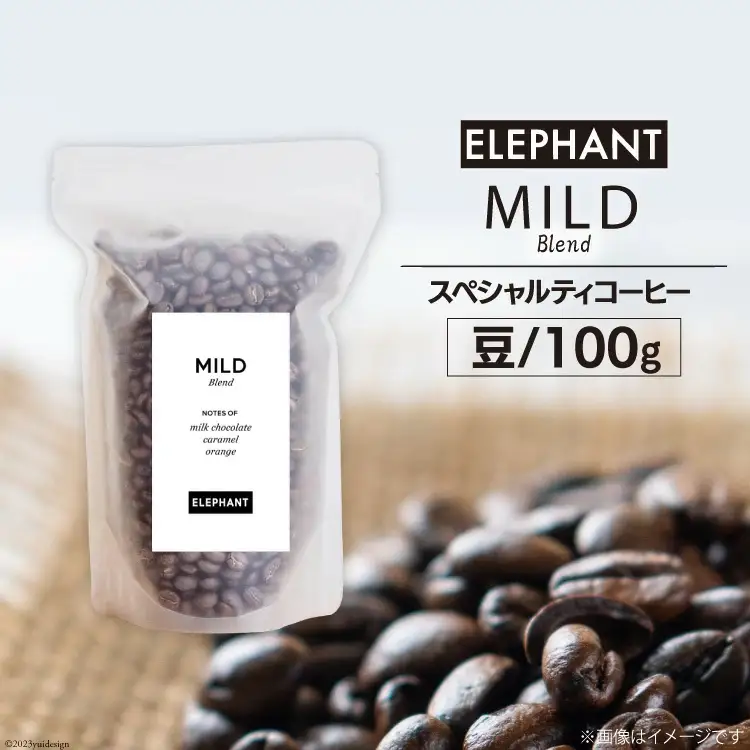 コーヒー 豆 マイルドブレンド 100g [エレファントコーヒー 福岡県 筑紫野市 21761146]