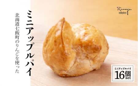 北海道産りんごをたっぷり！一口サイズで食べやすい！サクサクのミニアップルパイ16個セット