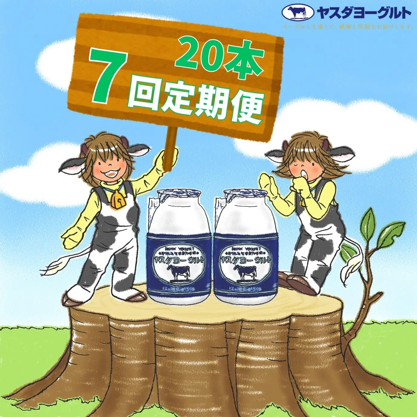 【7か月定期便】ヤスダヨーグルト 150g×20本×7回 小ボトル こだわり生乳 新鮮 濃厚 飲むヨーグルト のむよーぐると ヨーグルト 1B09064