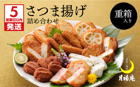 【 5営業日以内に発送 】 月揚庵 さつまあげ 詰合せ（ 重箱 セット ） K003-003 スピード配送 最短 すぐ届く お急ぎ