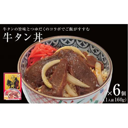 牛タン丼 6個（6人前） 常温 レトルト 丼の素 宮城県 石巻