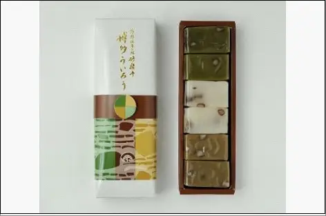 博多ういろう 定番６個入り (抹茶、白餡、ほうじ茶)