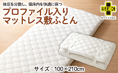 【日本の極み】プロファイル入りマットレス 敷ふとん FY23-345