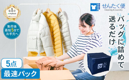 衣類 クリーニング（5点）【お預かりからお届けまで最短5営業日】クリーニング サービス