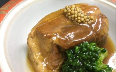 老舗料理屋がお届けする【国産】豚の角煮　6個入  / 豚の角煮 国産豚の角煮 豚の角煮６個入 貝塚産豚の角煮 老舗料理屋の豚の角煮　豚の角煮