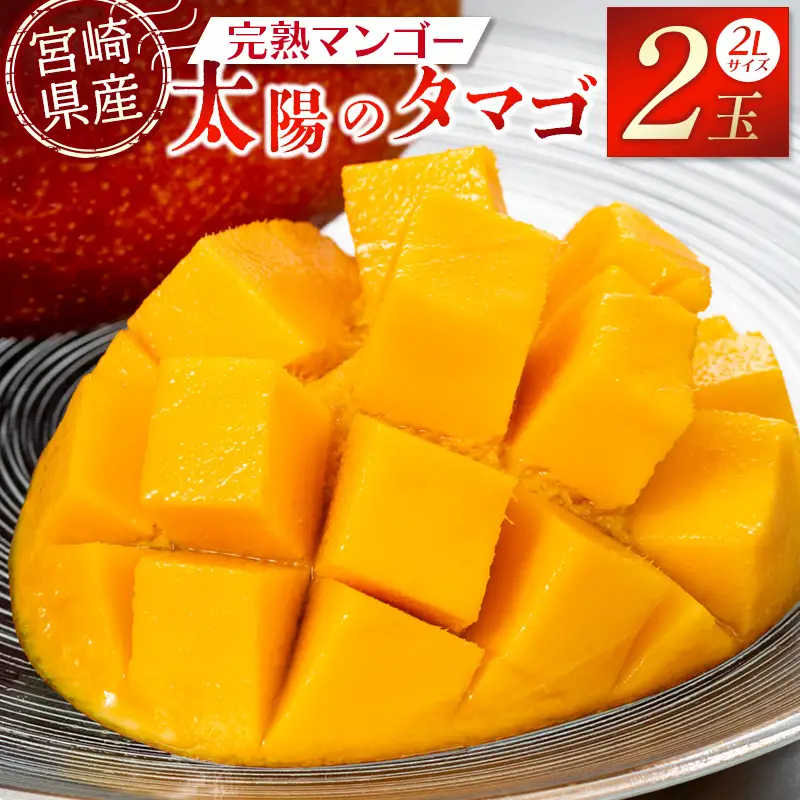 太陽のタマゴ マンゴー 太陽のタマゴ[宮崎 2L 2玉]