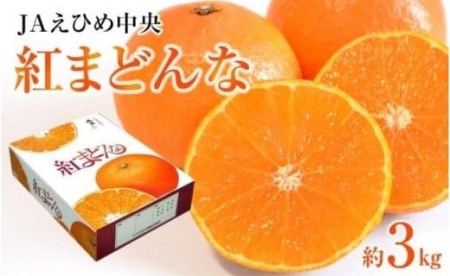 【2026年12月上旬から順次発送】JAえひめ中央【紅まどんな】化粧箱1箱 3kg 愛媛 みかん 紅マドンナ 紅まどんな 蜜柑 柑橘 果物 贈答 愛媛のみかん くだもの フルーツ 愛媛県 松山市【AB0062】