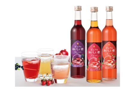 フルーツビネガー　3本セット