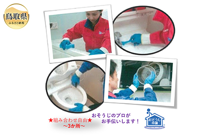 鳥取のお家（ご実家）きれいにしてみませんか？　水回りクリーニングチケット　～トリプル～_T2600196