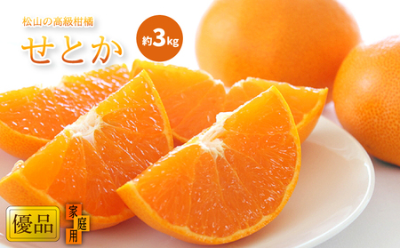 【2027年2月中旬頃から順次発送】  せとか 家庭用(優品) 約3kg | みかん せとか 柑橘 みかん 化粧箱入りみかん 贈答みかん おすすめ 秀品みかん せとか 松山市産せとか 柑橘みかん 愛媛県産みかん おすすめのせとか 贈答用せとか 贈答用みかん Ｋｏｋｏ’ｏのみかん 柑橘 みかん せとか ミカン セトカ おすすめみかん 松山市産みかん 秀品みかん 人気のみかん 【KK0121】