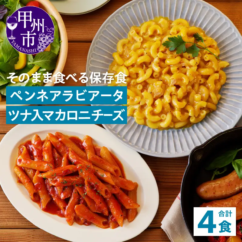 【TSP024】そのまま食べる保存食4袋 2種×各2袋（テーブルストック）B12-311