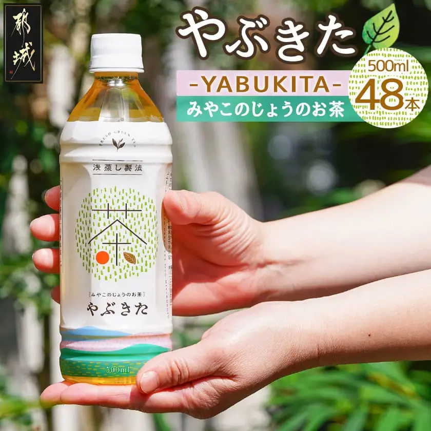 【みやこのじょうのお茶】やぶきた500ml×24本(2ケース)〔AD-I501〕_(都城市) お茶 ペットボトル 500ml 24本 2ケース