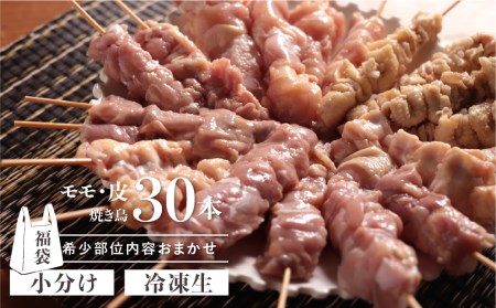 訳あり 鶏肉 焼き鳥 飛騨地鶏 串 30本セット 部位おまかせ もも 皮 砂肝 ぼんじり 軟骨 ホルモン ふりそで ハツ 希少部位 国産鶏肉 食べ比べ 国産 地鶏 バーベキュー キャンプ アウトドア 冷凍 [Q2629]