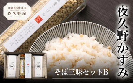 夜久野かすみ そば三昧セットB (乾麺80g×8・濃縮つゆ25ml×8・そば茶ティーバッグ7g×7・そばの実130g) ふるさと納税 福知山市 蕎麦 そば 小分け 備蓄 保存食 常温 人気 【fc-ZB014】【有限会社やくの農業振興団】