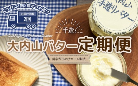 【2回定期便】大内山瓶バター 300g×2個を2回お届け バター【tkb406】