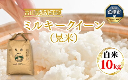 令和7年度米】【農家直送】環境配慮「魚津のミルキークイーン（晃米