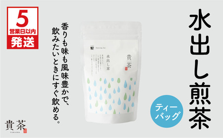 【 5営業日以内に発送 】 日本茶専門店 【 貴茶 － TAKACHA 】 水出し煎茶 ティーバッグ K068-014 スピード配送 最短 すぐ届く お急ぎ