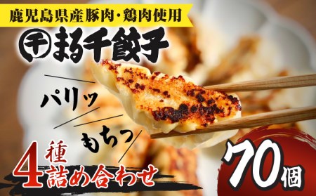 まる千餃子 詰め合わせ 合計70個 K067-001 肉 豚肉 惣菜 総菜 冷凍