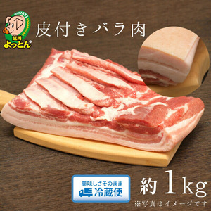 延岡よっとん 皮付バラブロック約1kg N003-YB130