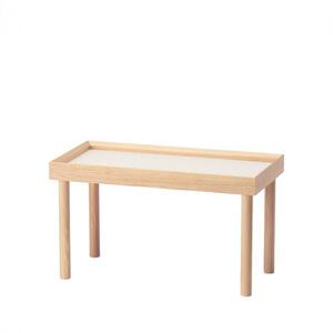 旭川家具　コサイン　プラント ラック (L) 【 旭川家具 北海道 旭川市 木製  家具 北海道産材 タモ タモ材 ヤチダモ 観葉植物 花台 ディスプレイ台 飾り台 モイス板 吸湿板付き 植物台 園芸 地材地消 シンプル ナチュラル 手作り 北欧 おしゃれ 天然木 無垢 】_01872