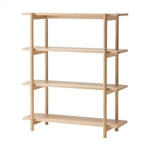 旭川家具　コサイン　リビングシェルフ120　メープル 【 旭川家具 北海道 旭川市 木製 家具 選べる樹種 シンプル ナチュラル 手作り 北欧 おしゃれ 天然木 無垢 】_00346