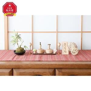 旭川クラフト K-WOOD(ケイ ウッド) ひな人形 しかくびな 【 国産 無垢 インテリア 木製 ナチュラル 雛人形 コンパクト 節句 ひな祭り お雛様 プレゼント 北海道 】_00783