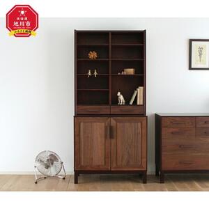 旭川家具 クリエイトファニチャー W&B(ダブルアンドビー) オープンシェルフ 【 国産 無垢 インテリア 木製 モダン ヴィンテージ 収納 チェスト タンス 本棚 ブックシェルフ  ウォールナット カバ ビーチ 北海道 】 _01125