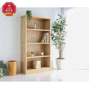 旭川家具　山室家具製作所　プロト No.416オープン棚　ナラ 【 国産 無垢 インテリア 木製 収納 ナチュラル キャビネット 書棚  本棚 シェルフリビング ダイニング 北海道 】 _01959