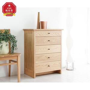 旭川家具　山室家具製作所　プロトNo.619 チェスト60　ナラ 【 国産 無垢 インテリア 木製 収納 ナチュラル キャビネット チェスト リビング ダイニング 北海道 】 _01963