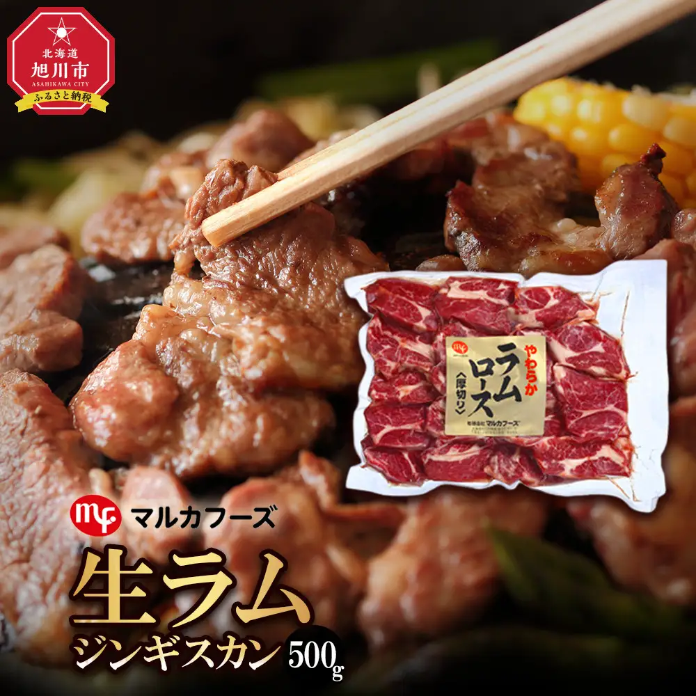 旭川マルカフーズ“生ラム”ジンギスカン500g | ジンギスカン 北海道 _00483