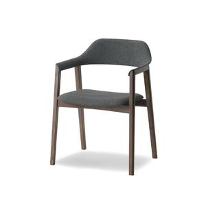 旭川家具 カンディハウス TEN アームチェアーUB（座張） 北海道タモDBR／トニカDGY_00278