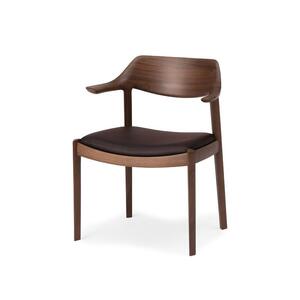 旭川家具 カンディハウス WING LUX サイドチェアーH ウォルナットCW／MR-DBR_00469