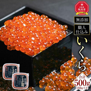 無添加 高評価★5.0 【26年10月発送先行予約】北海道産イクラしょうゆ漬け(鮭卵)　500g  | いくら _00584