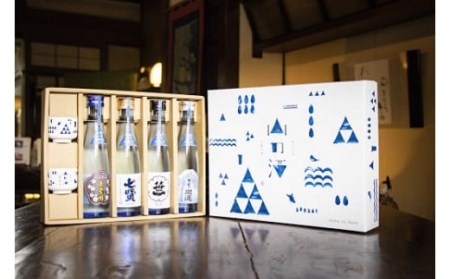 山梨地酒　名山の水　山の酒　純米酒飲み比べ4本セット 100-010