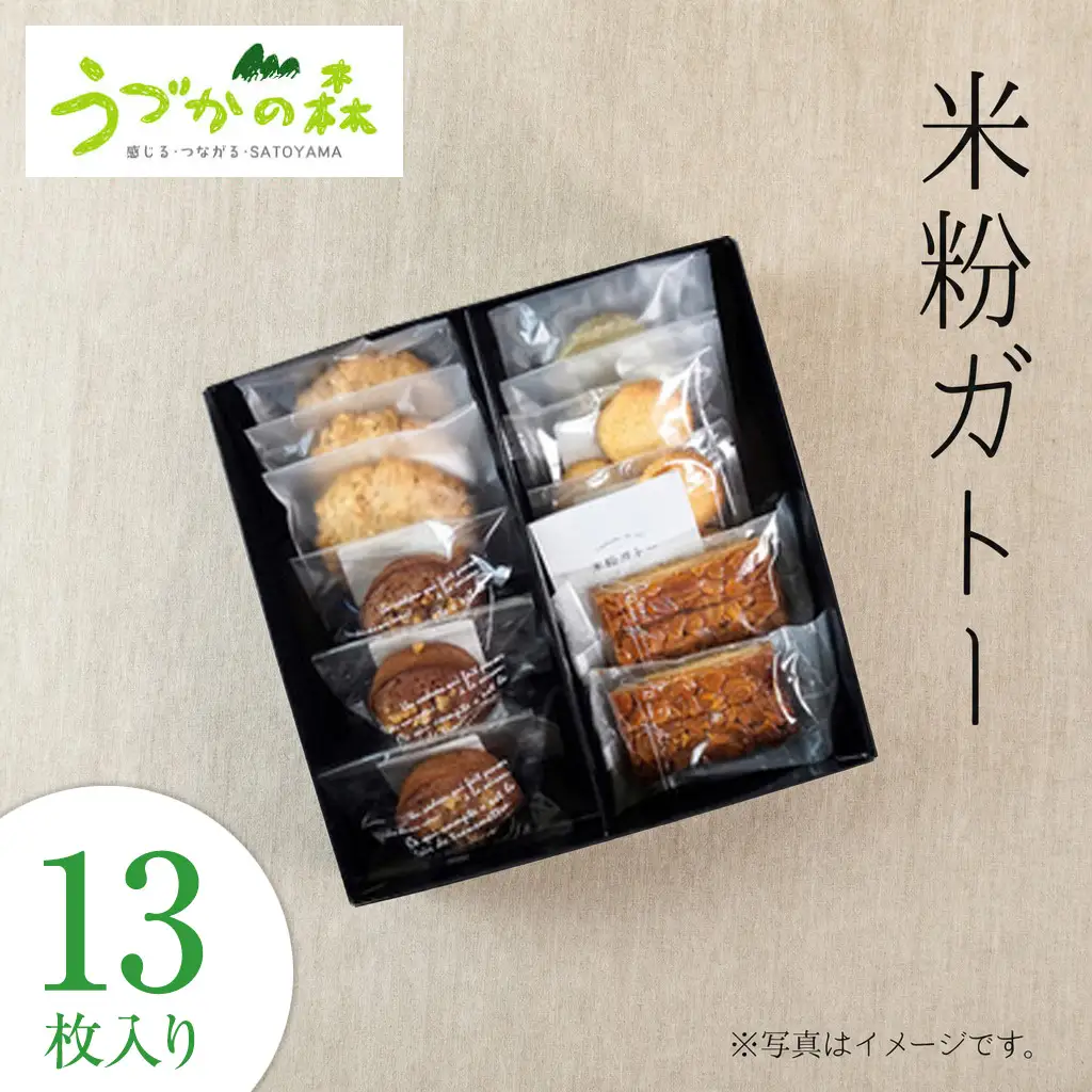 米粉ガトー 5種 13枚入りセット 常温 ブランド米 とろかわの恋 米粉 焼き菓子 クッキー 59-01