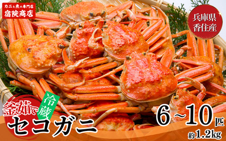 【先行予約】 セコガニ 6～10匹 約1.2kg  【令和8年11月下旬以降発送予定】カニ 33-23