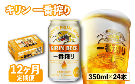 一番搾り 定期便 12回 12ヶ月 350ml×24缶 ビール 【 キリンビール 】