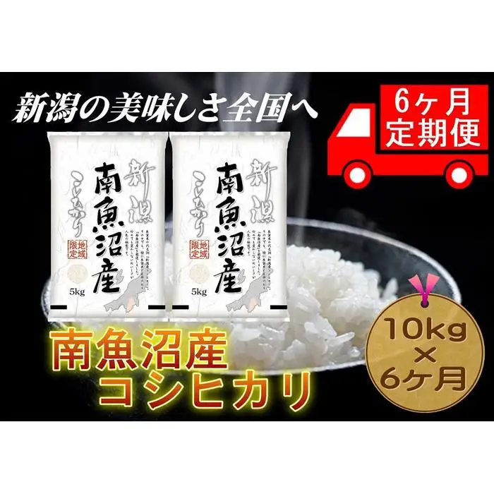 【6ヶ月連続お届け】南魚沼産コシヒカリ　5kg×2　新潟県　南魚沼　南魚沼産　こしひかり　米　お米