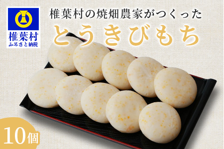 焼畑農家がつくった とうきびもち 10個【日本三大秘境の地「椎葉村」からお届け】唐黍 唐きび トウキビ 餅 モチ YS-45