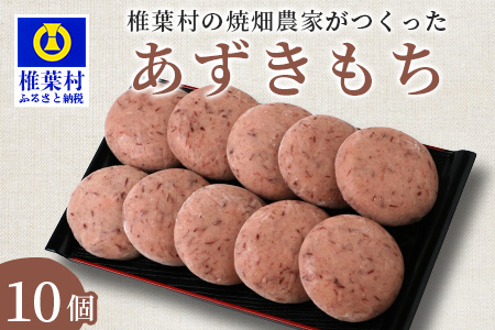 焼畑農家がつくった あずきもち 10個【日本三大秘境の地「椎葉村」からお届け】あずき 小豆 アズキ YS-46