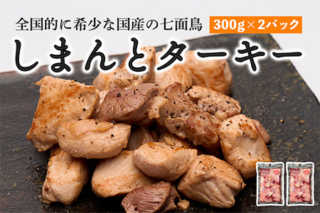 【全国的に希少な国産の七面鳥】しまんと ターキー （300ｇ×2パック） 七面鳥 しちめんちょう ターキー 鶏肉 冷凍 国産 高知 クリスマス