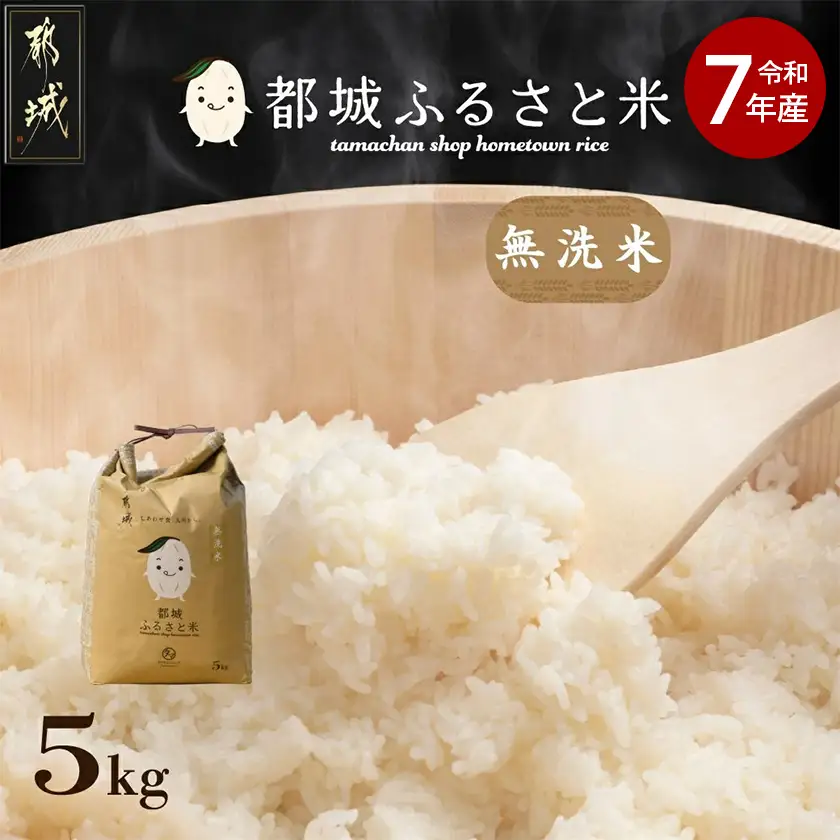 都城ふるさと米(ひのひかり)無洗米5kg〔14-9002〕_(都城市) 都城産 ひのひかり 無洗米 5kg