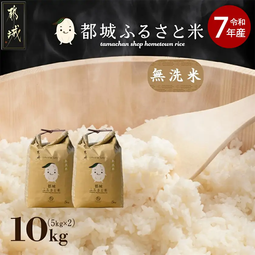 都城ふるさと米(ひのひかり)無洗米10kg〔27-9001〕_(都城市) 都城産 ひのひかり 無洗米5㎏ 2袋