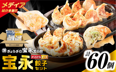 ぎょうざ の 宝永 チーズ 餃子 セット（ 宝永餃子 15個入 × 2袋 ＆ チーズ餃子 15個入 × 2袋）合計1.5kg T004-002 惣菜 総菜 加工食品