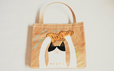 【限定柄】タカハシカヨコ 米袋バック 「生姜柄」 大四角サイズ KOME TOTE オリジナル エコバッグ 