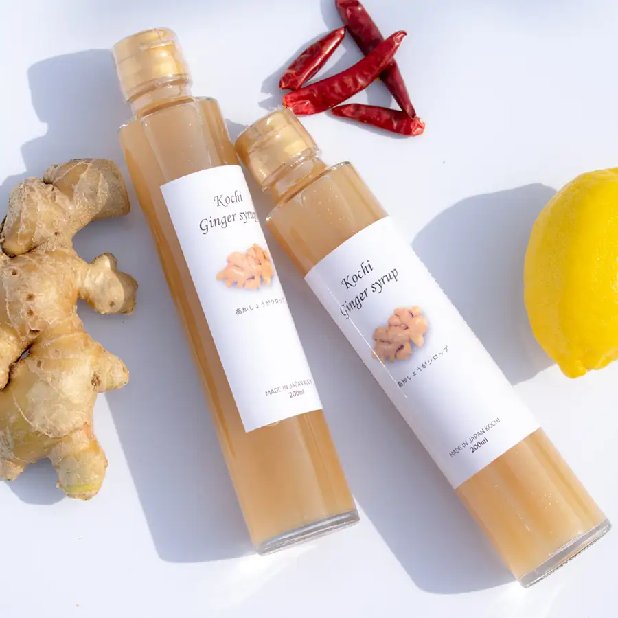 【高知県 大月町産】ジンジャーシロップ(2本)