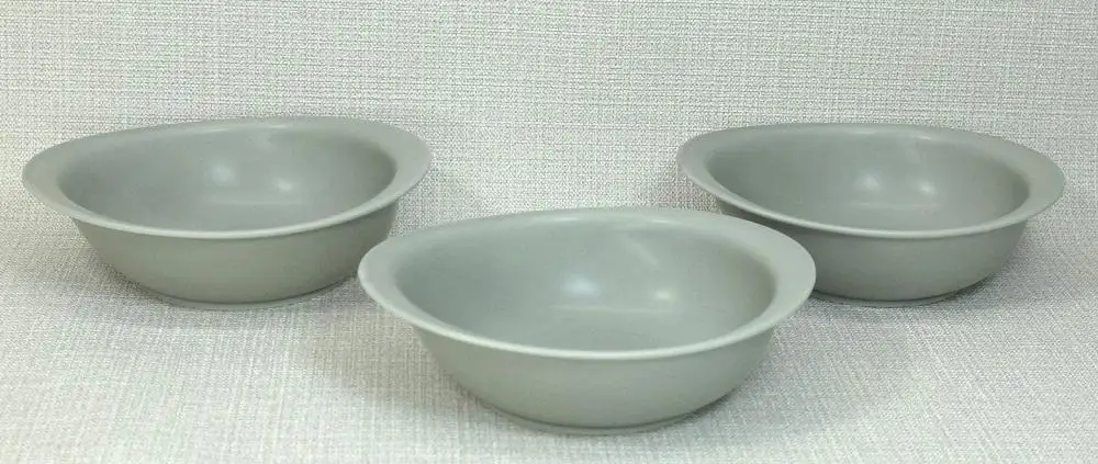 【AB1212】【波佐見焼】 15×12×4.5cm楕円オーブン鉢3個組GRS【西海陶器】3 37658