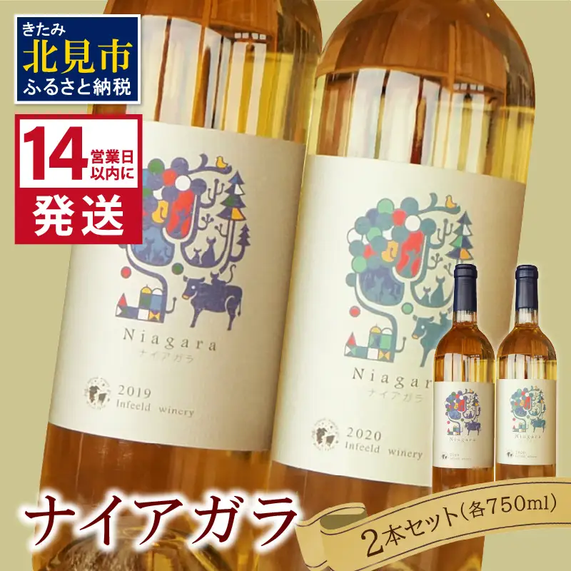《14営業日以内に発送》ナイアガラ2本セット ( ワイン お酒 酒 ぶどう セット )【138-0015】