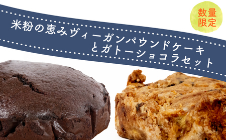 米粉の恵みヴィーガンパウンドケーキとガトーショコラセット ガトーショコラ ガトーショコラ【DN001_x】